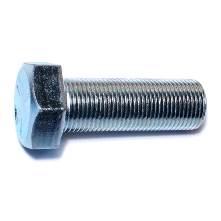 Midwest Fastener Grade 5, 7/8"-14 Hex Head Cap Screw, Zinc Plated Steel, 2-1/2 in L, 15 PK 00606